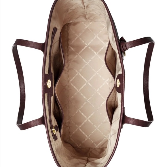 Michael Kors Saylor Large Leather Tote, Dark Atlantic - Picture 8 of 9